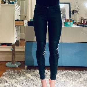 H&M leather jeans